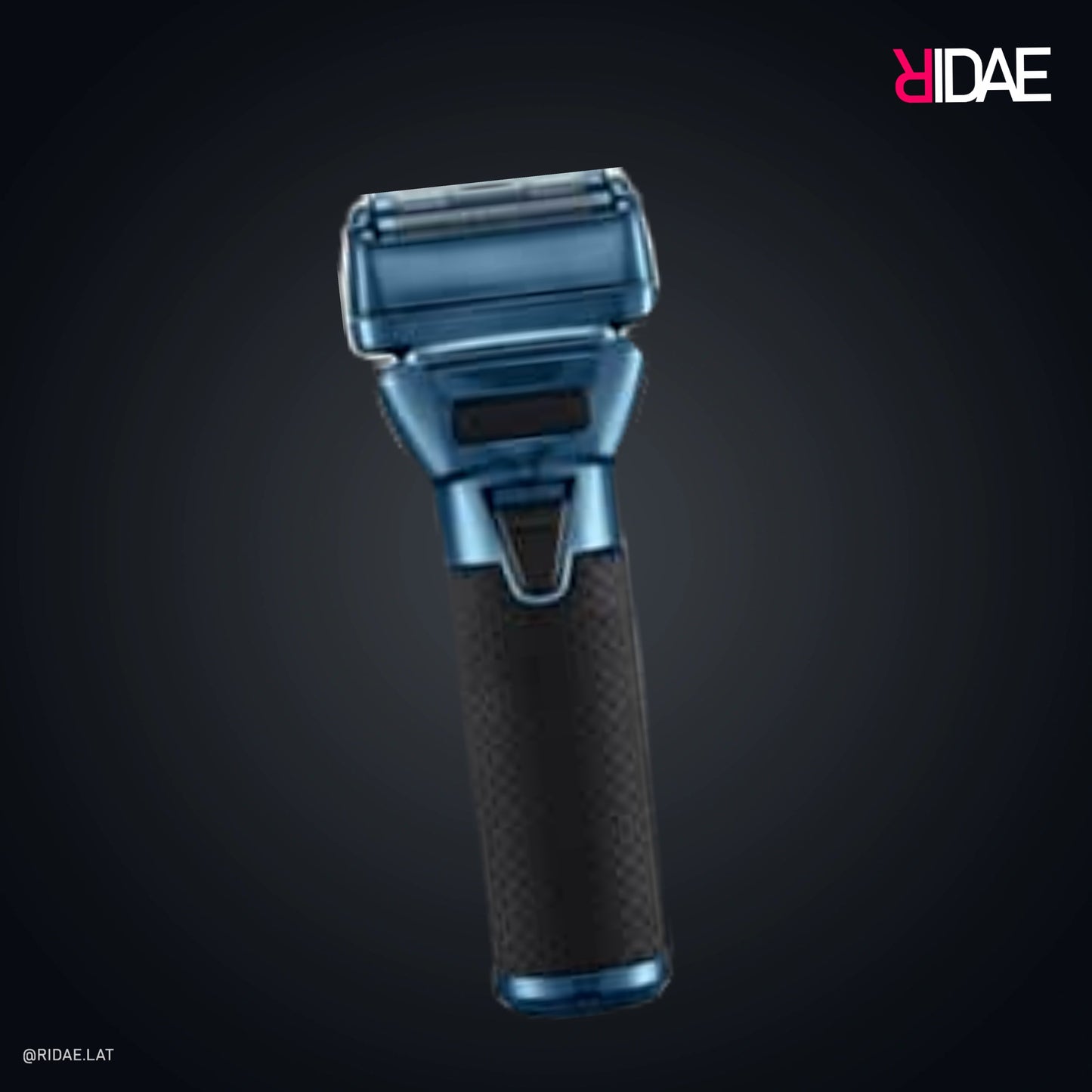 Afeitadora BaBylissPRO FXONE BlueFX azul y negra con batería intercambiable y doble hoja.