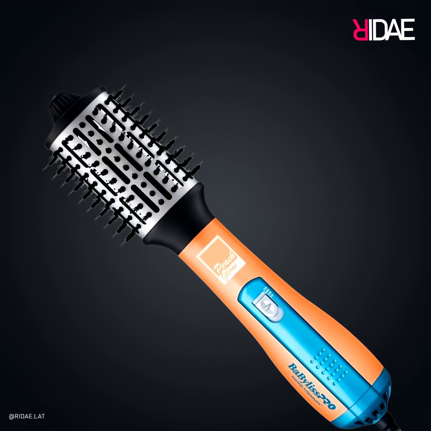 BaBylissPRO Hot Air Brush 2.5″ Peach Glow cepillo secador profesional en color melocotón