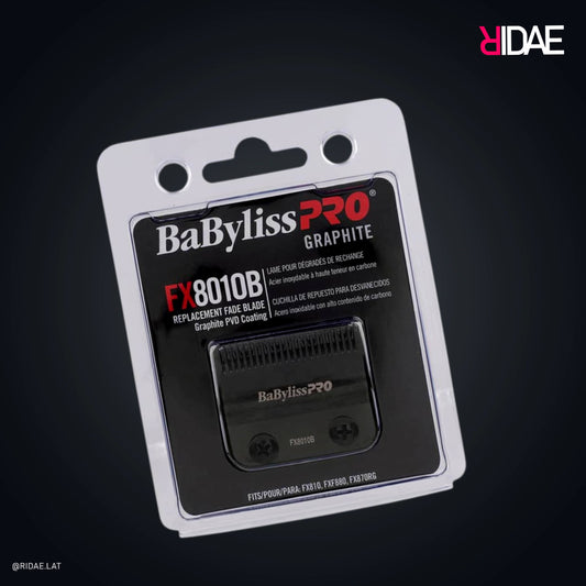 Cuchilla BaBylissPRO FX8010B Graphite Fade Blade en empaque.
