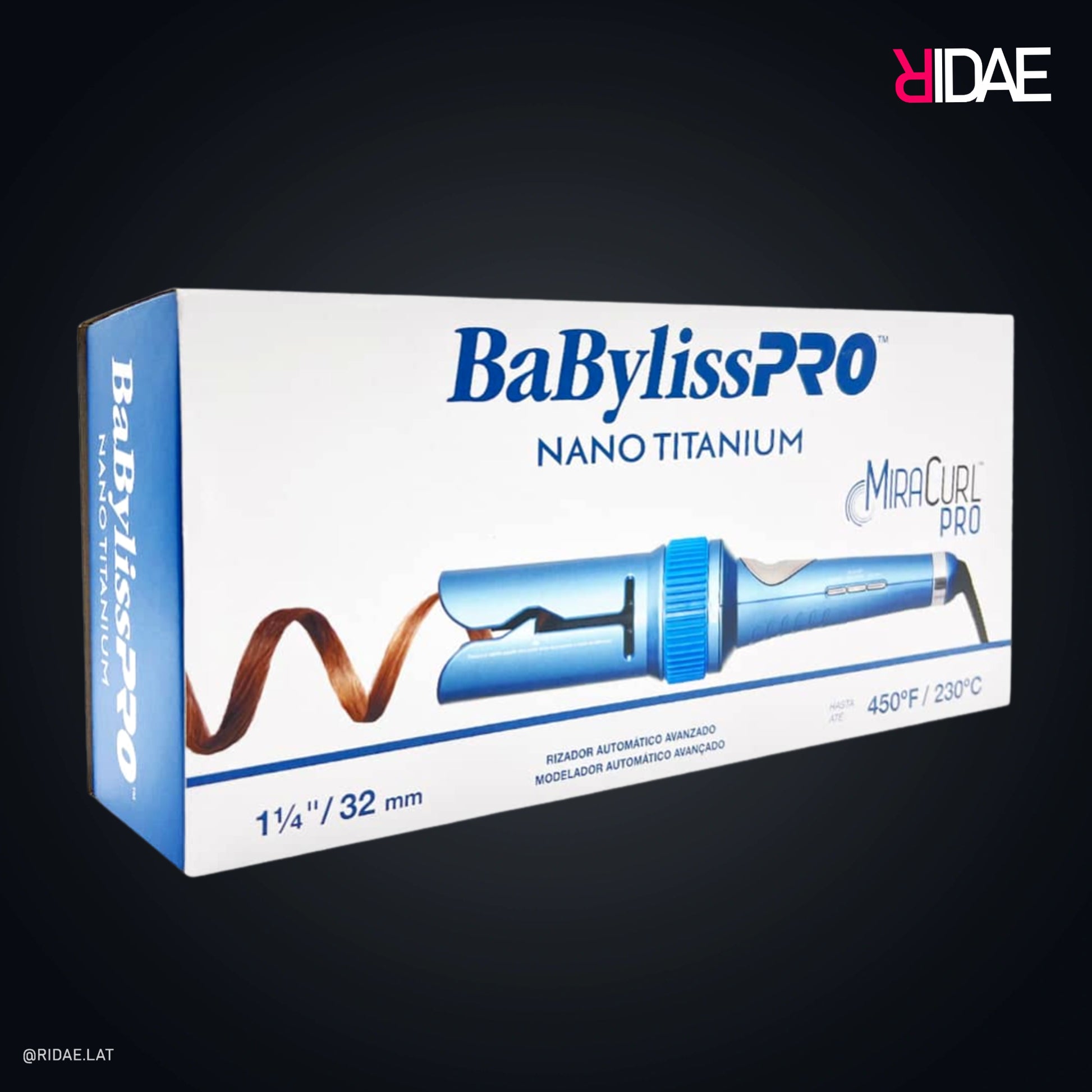 BaBylissPRO MiraCurl Pro Nano Titanium 32 mm en caja