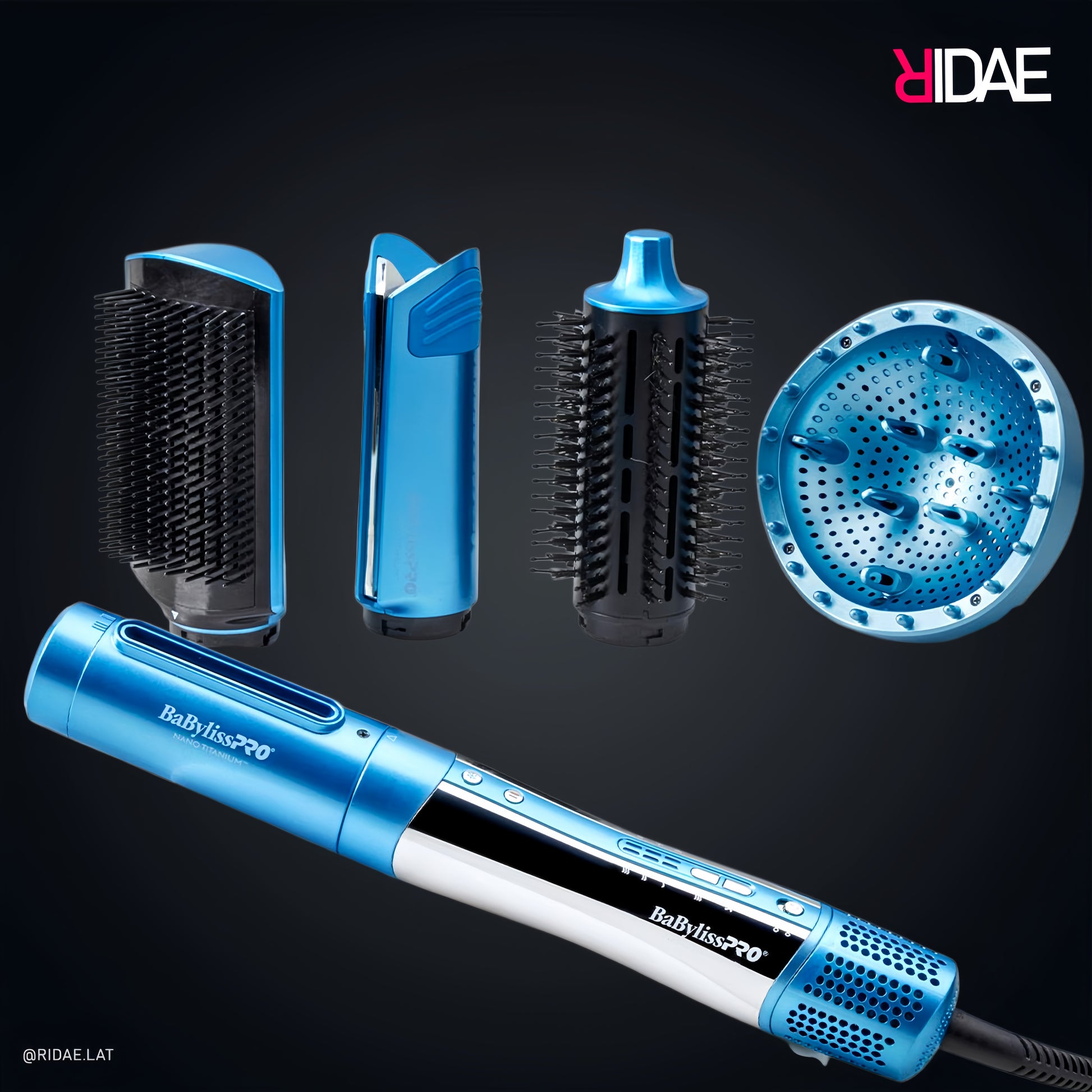 Multiestilizador Secador Iónico 5 Accesorios – styling alisado volumen rizos