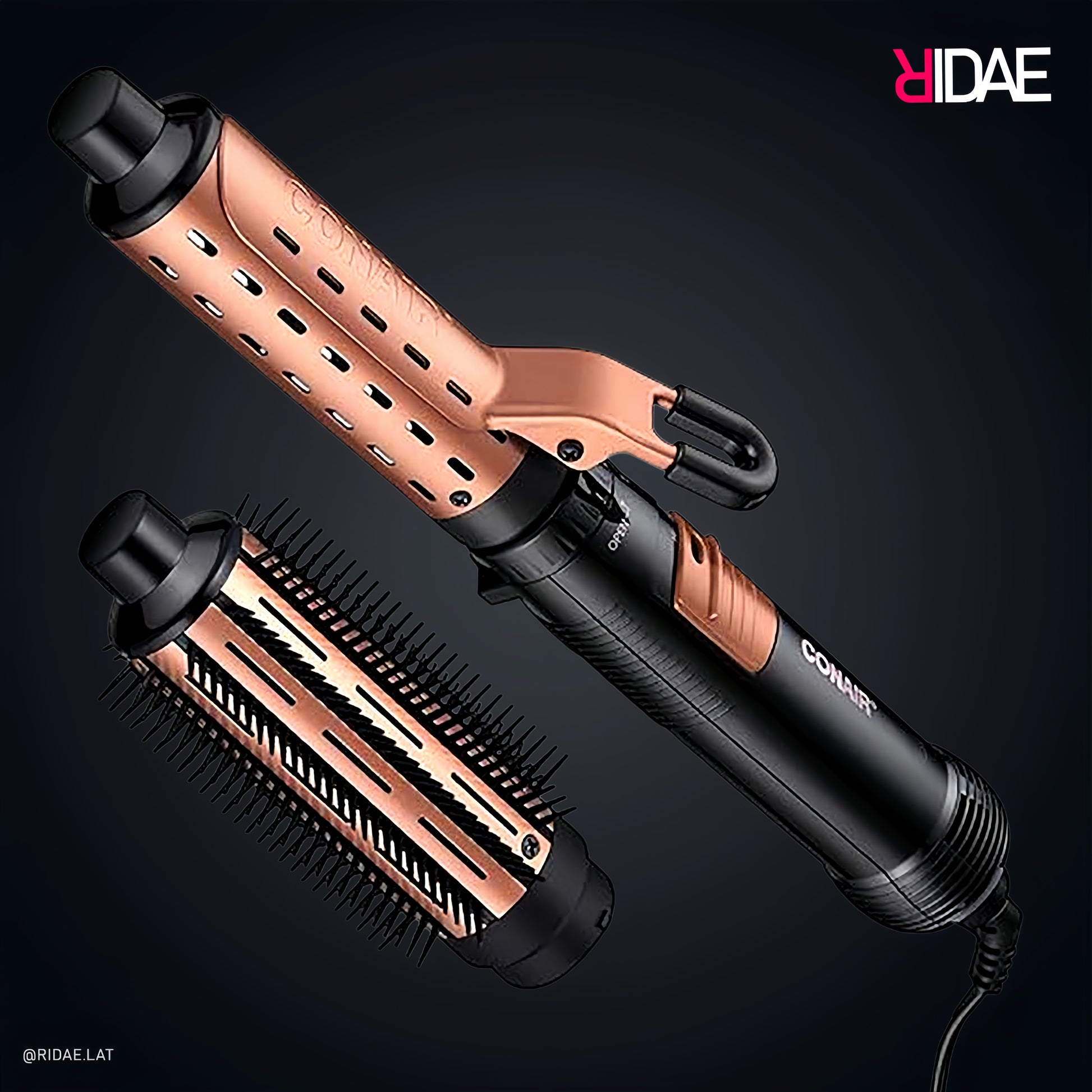 Cepillo secador y rizador Conair 1.5 pulgada hot air brush curling iron